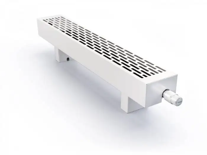 ВКН.ЭКО.100.150.600.2ТГ Конвектор Vitron напольный с естественной конвекцией (высота 100 мм, ширина 150 мм, длина 600 мм) (RAL9016 нижнее подключение)