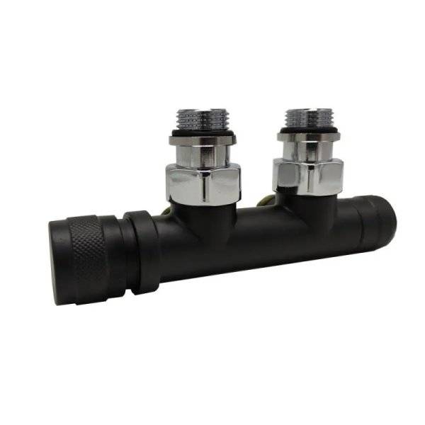 Узел нижнего подключения SR Rubinetterie угловой 1/2"х3/4"Е (левый)