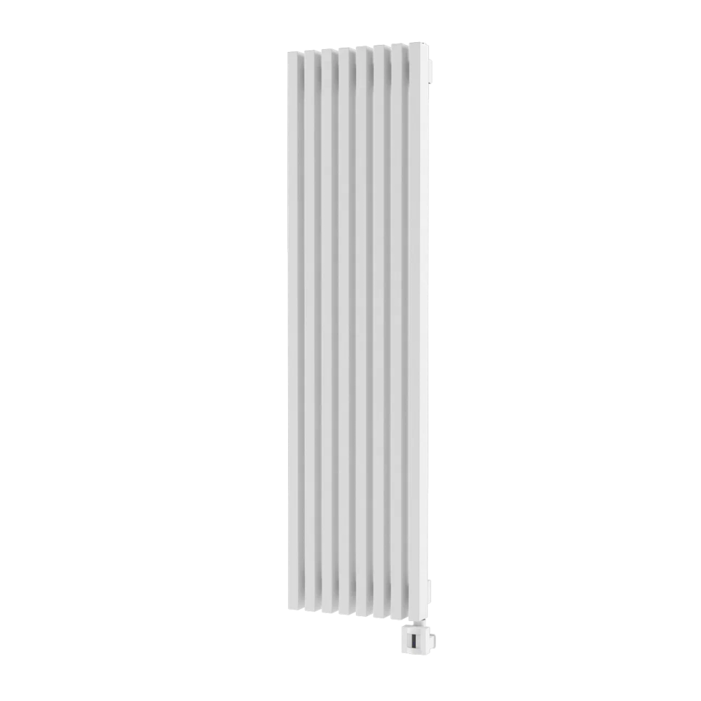 Электрический радиатор полотенцесушитель Warmmet Luxe 60VE длина 750 мм секций 4 цвет белый  тип подключения: нижнее правое