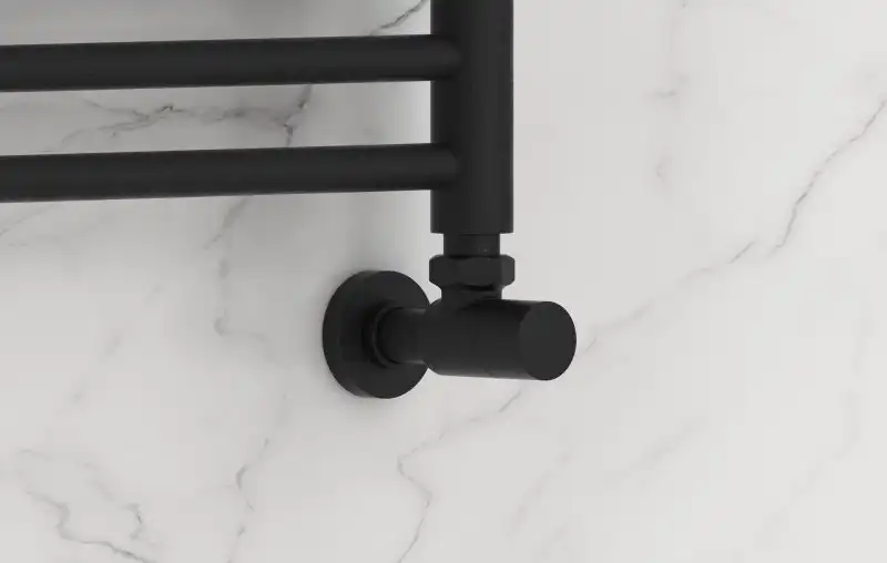 Вентиль угловой (под шестигранник) G 1/2" НР х G 1/2" НР (Тёмный титан муар)