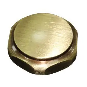 Заглушка SR Rubinetterie 1/2 для радиатора серия "ретро", цвет бронза