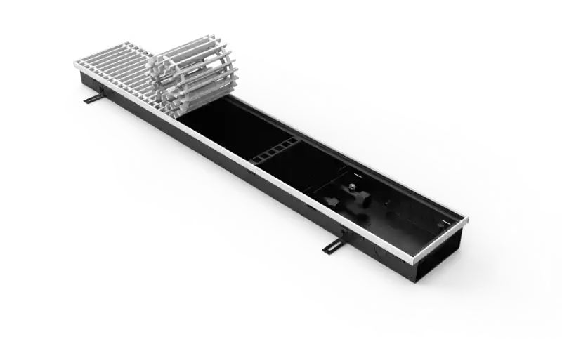 Конвектор Vitron с естественной конвекцией без вентилятора (глубина 65 мм, ширина 160 мм, длина 600 мм) c декоративной J-окантовкой и решеткой