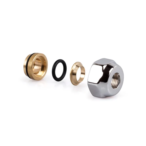 Резьбовое соединение SR Rubinetterie для медной трубы _15x3/4”E, цвет хром