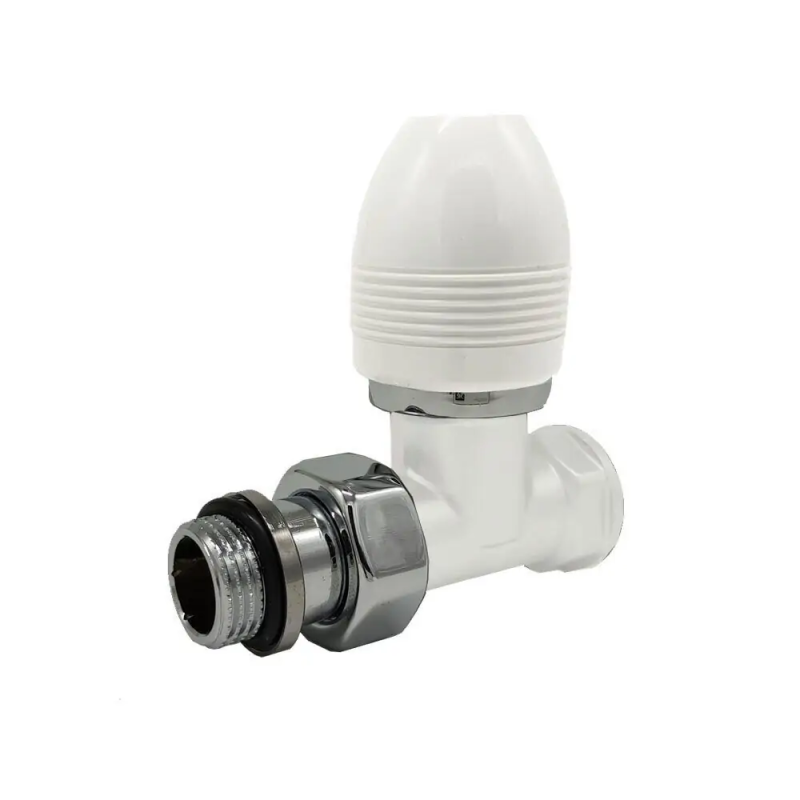 Вентиль SR Rubinetterie прямой серия "Ovus" 1/2", цвет белый