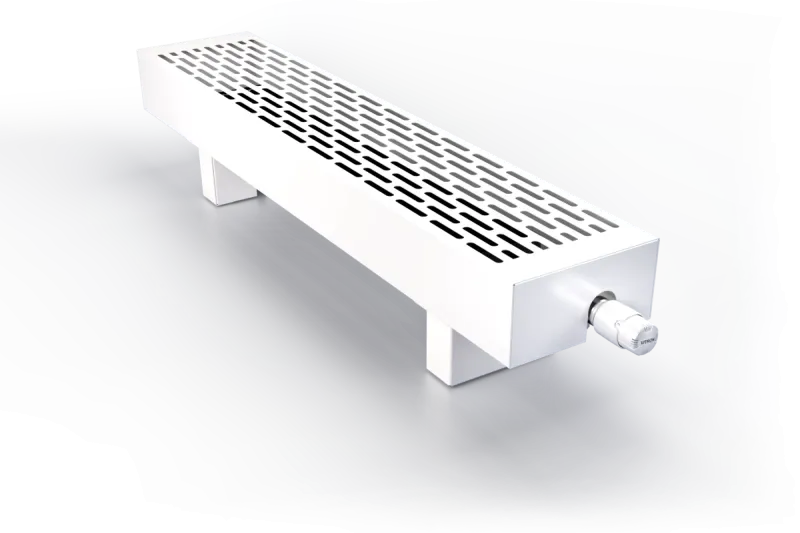 ВКН.ЭКО.100.250.600.4ТГ Конвектор Vitron напольный с естественной конвекцией (высота 100 мм, ширина 250 мм, длина 600 мм) (RAL9016 нижнее подключение)