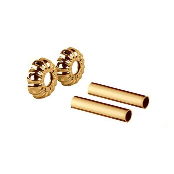 Комплект декоративных трубок SR Rubinetterie "ретро", 70хD 18-20-1/2" цвет золото