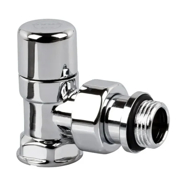 Запорный клапан SR Rubinetterie угловой серия "Ovus" 1/2", цвет хром