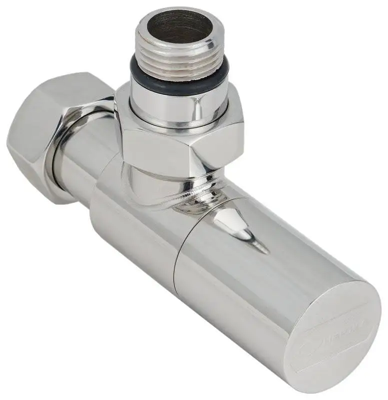 Вентиль угловой (цилинПолотенцесушитель Сунержа ДР) G 1/2" НР х G 3/4" НГ (Графит)