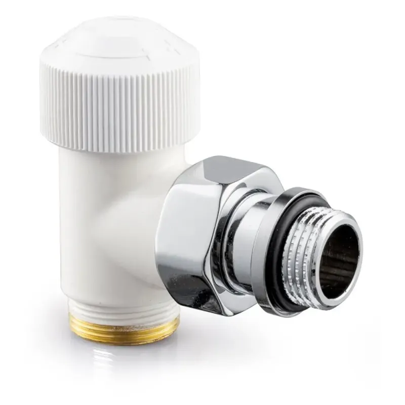 Угловой клапан SR Rubinetterie Tondera термостатический 1/2"х3/4" Е, цвет белый