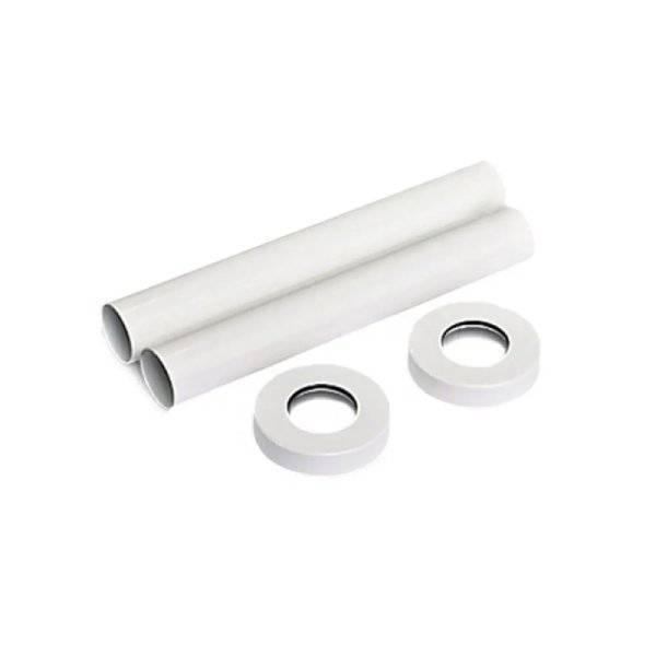 Комплект декоративных трубок SR Rubinetterie 160хD 18-20-1/2" цвет белый