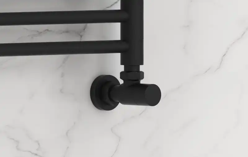 Вентиль угловой (под шестигранник) G 1/2" НР х G 3/4" НГ (Тёмный титан муар)