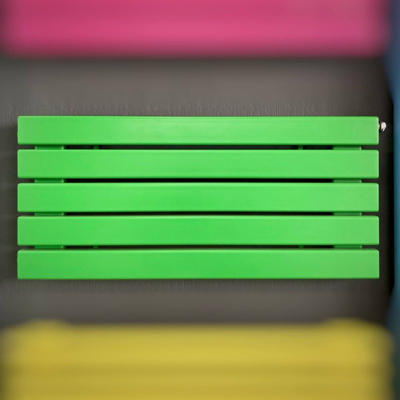 Радиатор Steel G 60x30 750 зеленый 5 секций горизонтальный