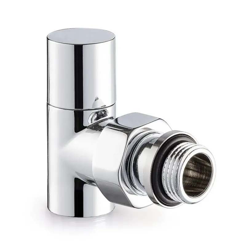 Вентиль SR Rubinetterie угловой серия "Tondera Light", ручной 1/2", цвет хром