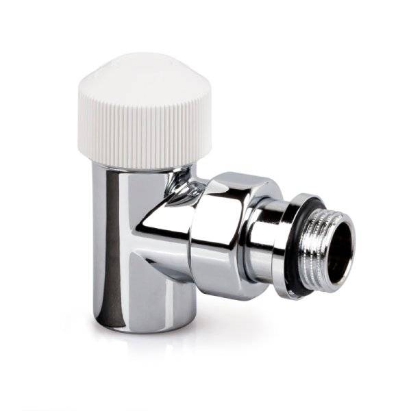 Вентиль на подачу угловой SR Rubinetterie серия Tondera 1/2", термостатический, хром