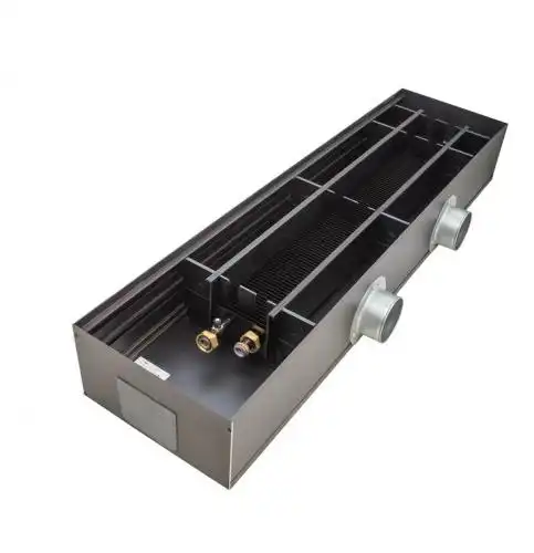 Конвектор внутрипольный водяной Mohlenhoff WLK 180-140-1000 DR AL-r без вентилятора с рулонной решеткой из анодированного алюминия натурального цвета