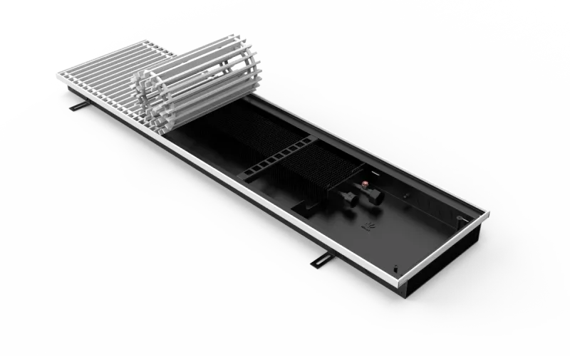 Конвектор Vitron с естественной конвекцией без вентилятора (глубина 65 мм, ширина 260 мм, длина 600 мм) c декоративной J-окантовкой и решеткой