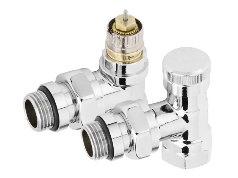 Набор термостатический для радиатора угловой ROYAL THERMO Design 1/2 Click (Хром)