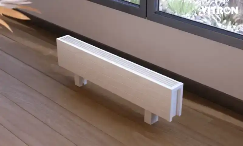 ВКЭН.200.100.1000.2ТЭН Конвектор Vitron напольный электрический, с естественной конвекцией (высота 200 мм, ширина 100 мм, длина 1000 мм) (RAL9005)