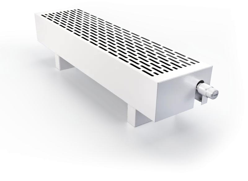 ВКН.ЭКО.150.250.600.8ТП Конвектор Vitron напольный с естественной конвекцией (высота 150 мм, ширина 250 мм, длина 600 мм) (RAL9016 боковое подключение)