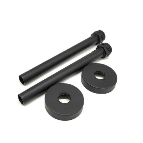 Комплект трубок SR Rubinetterie 15х1,0 с наружной резьбой 1/2х15 и отражателями, цвет черный