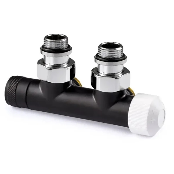 Узел нижнего подключения термостатический SR Rubinetterie угловой 1/2"х3/4"Е (правый)