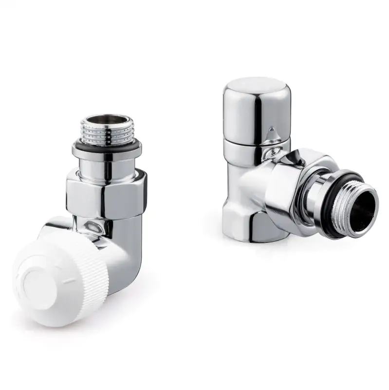 Набор термостатический для радиатора трехосевой Royal Thermo Design 1/2М30х1,5 (Хром)