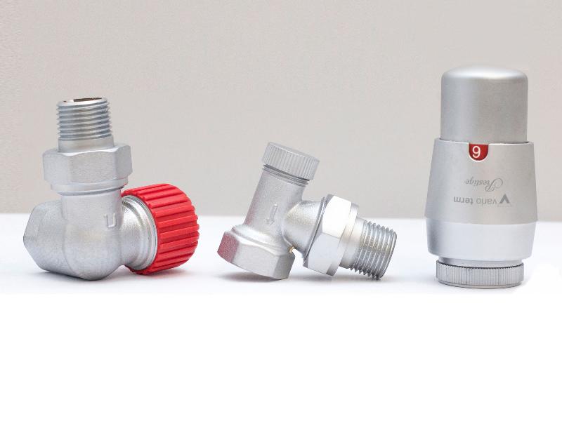 Комплект 3-х осевой правый VARIO TERM Master с термоголовкой Prestige (сатин)