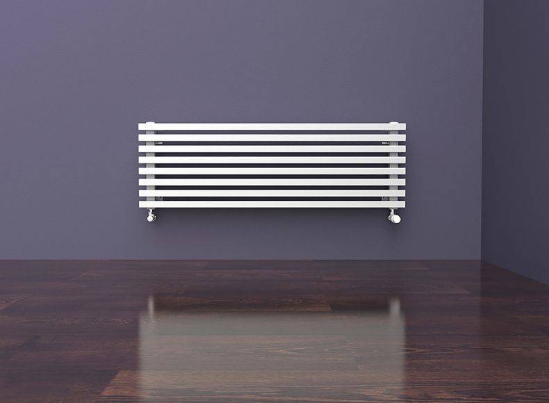 Горизонтальный настенный радиатор КЗТО Quadrum 60 H высотой 151 мм